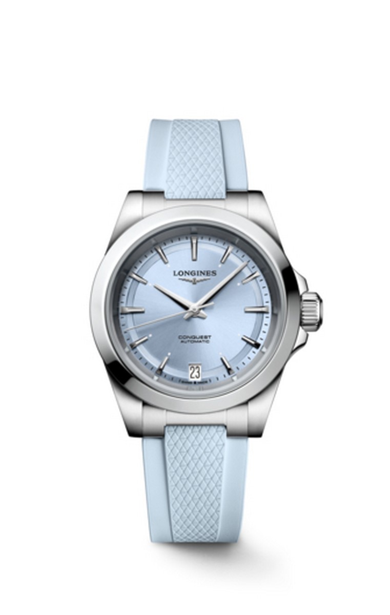 Relógio Longines Conquest 2023 Aut 34 lgt bl/rub b 1