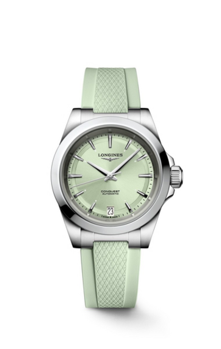 Relógio Longines Conquest 2023 Aut 34 grn/rub grn 1