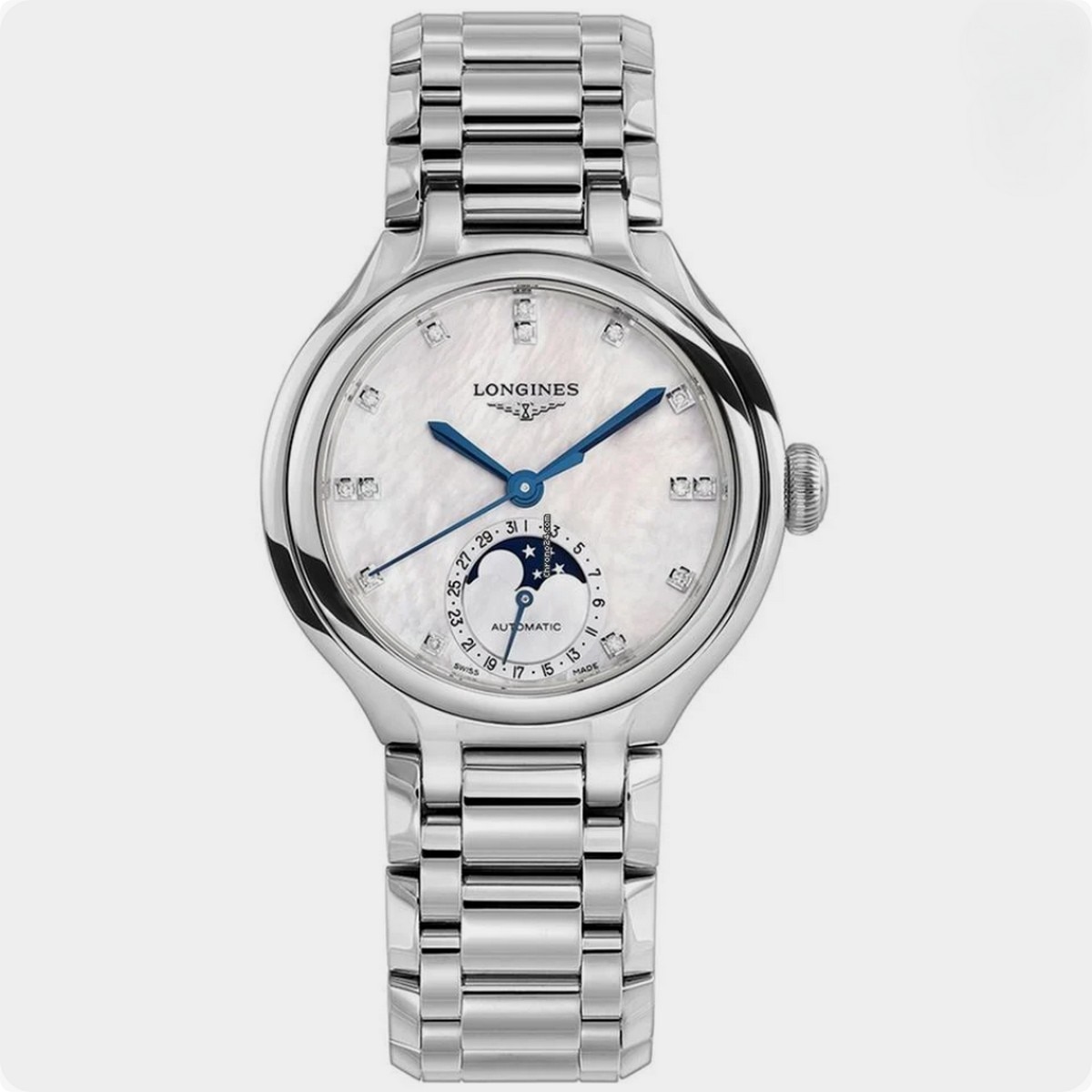 Imagem 0 de Relógio Automático, Ø 34,00 mm, aço inoxidável Longines Primaluna Moonphase