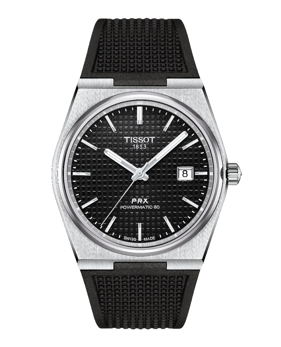 Relógio T-Classic PRX Powermatic 80 em Aço e Bracelete em Borracha 1