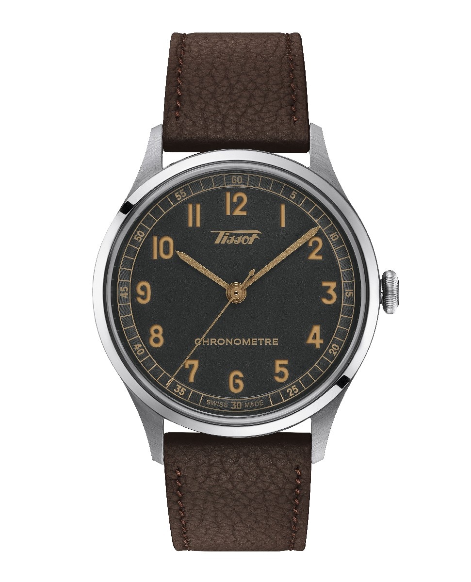 Relógio Heritage 1938 Automatic Cosc em Aço e Bracelete em Pele 1