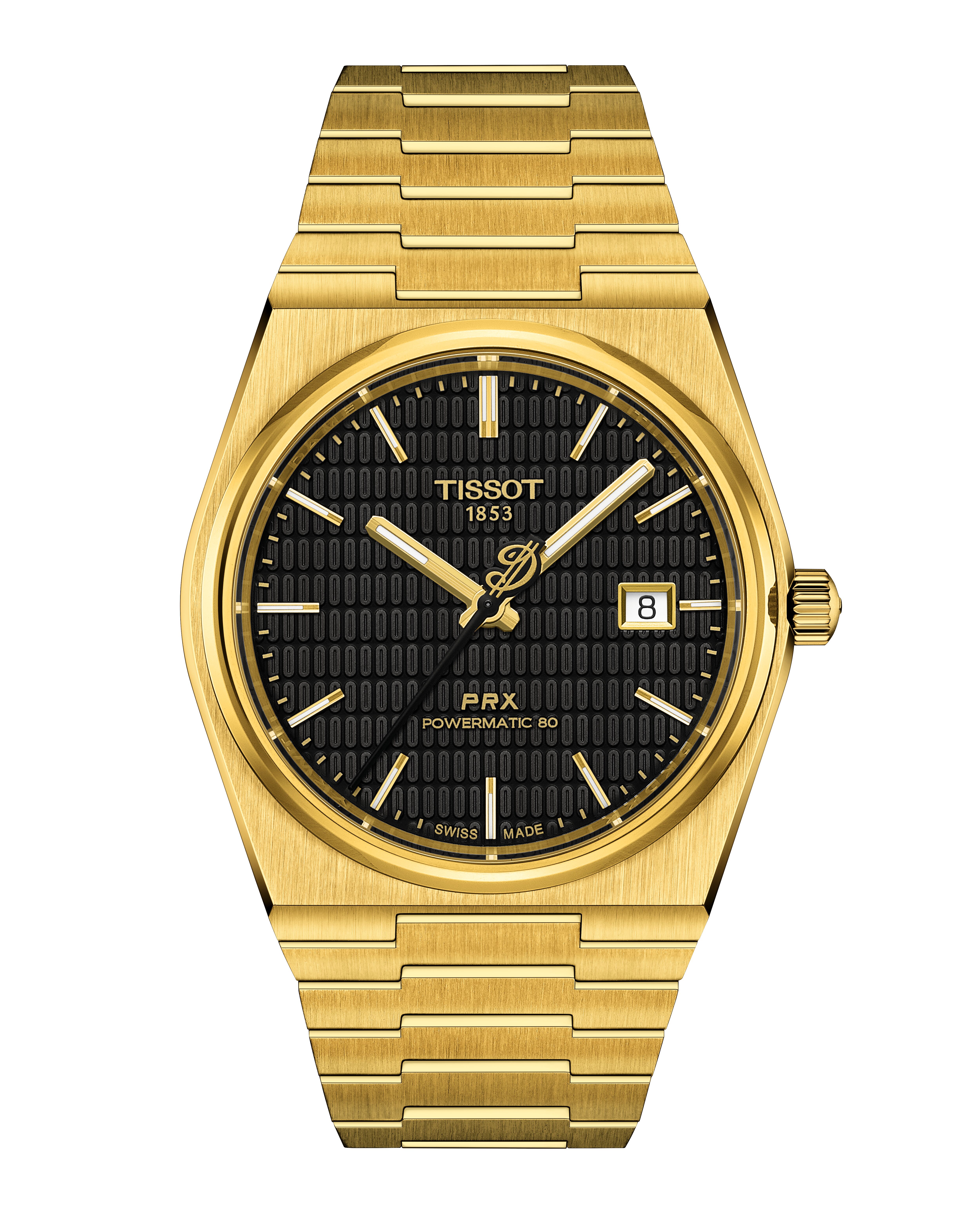 Relógio com caixa de aço inoxidável com revestimento PVD dourado 1