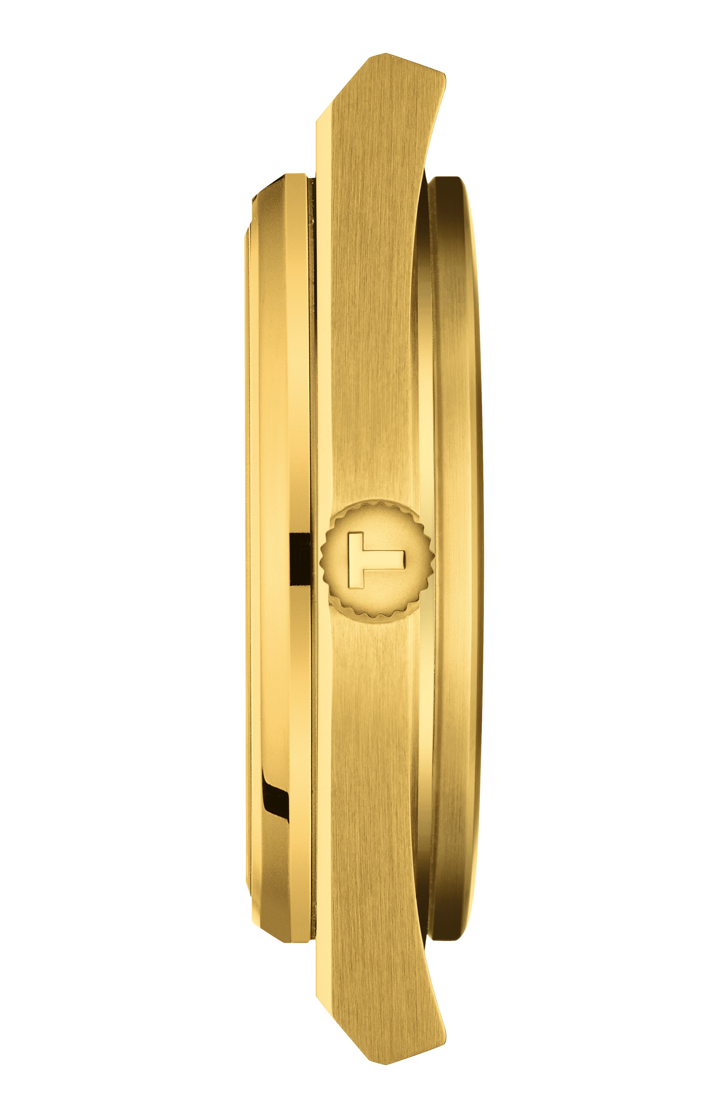 Relógio com caixa de aço inoxidável com revestimento PVD dourado 6