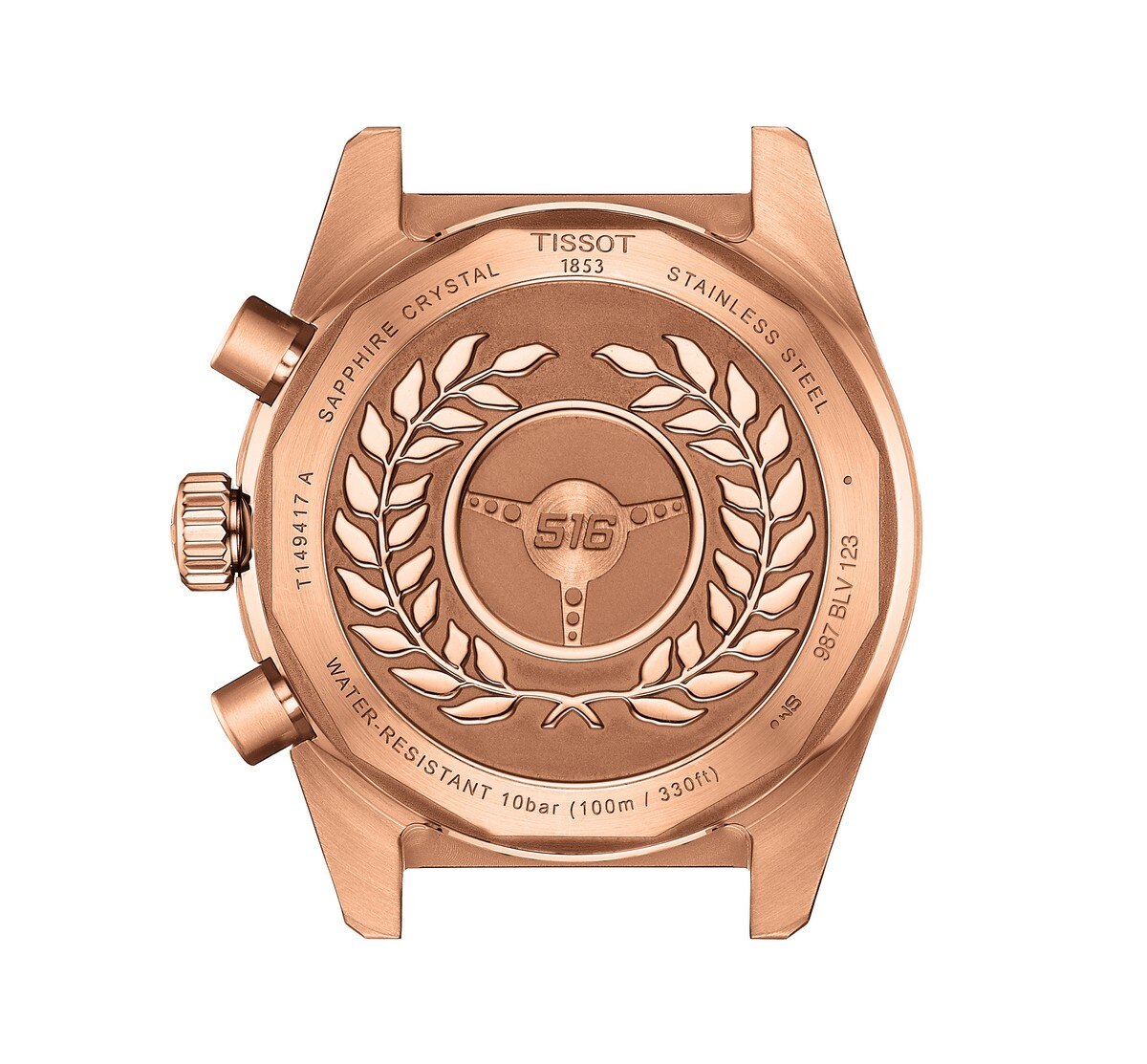 Relógio com caixa de aço inóxidável 316L com revestimento PVD dourado rosa 2