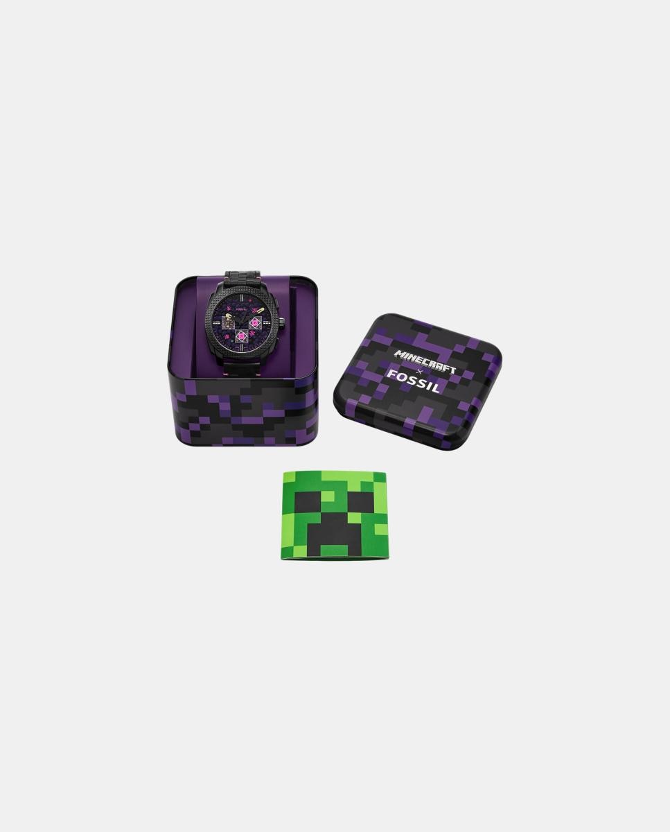 Relógio cronógrafo edição limitada Minecraft LE1252 Roxo-6