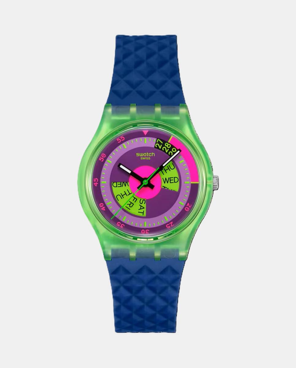Relógio Neon SO28G704 de Silicone - Verde Verde-1