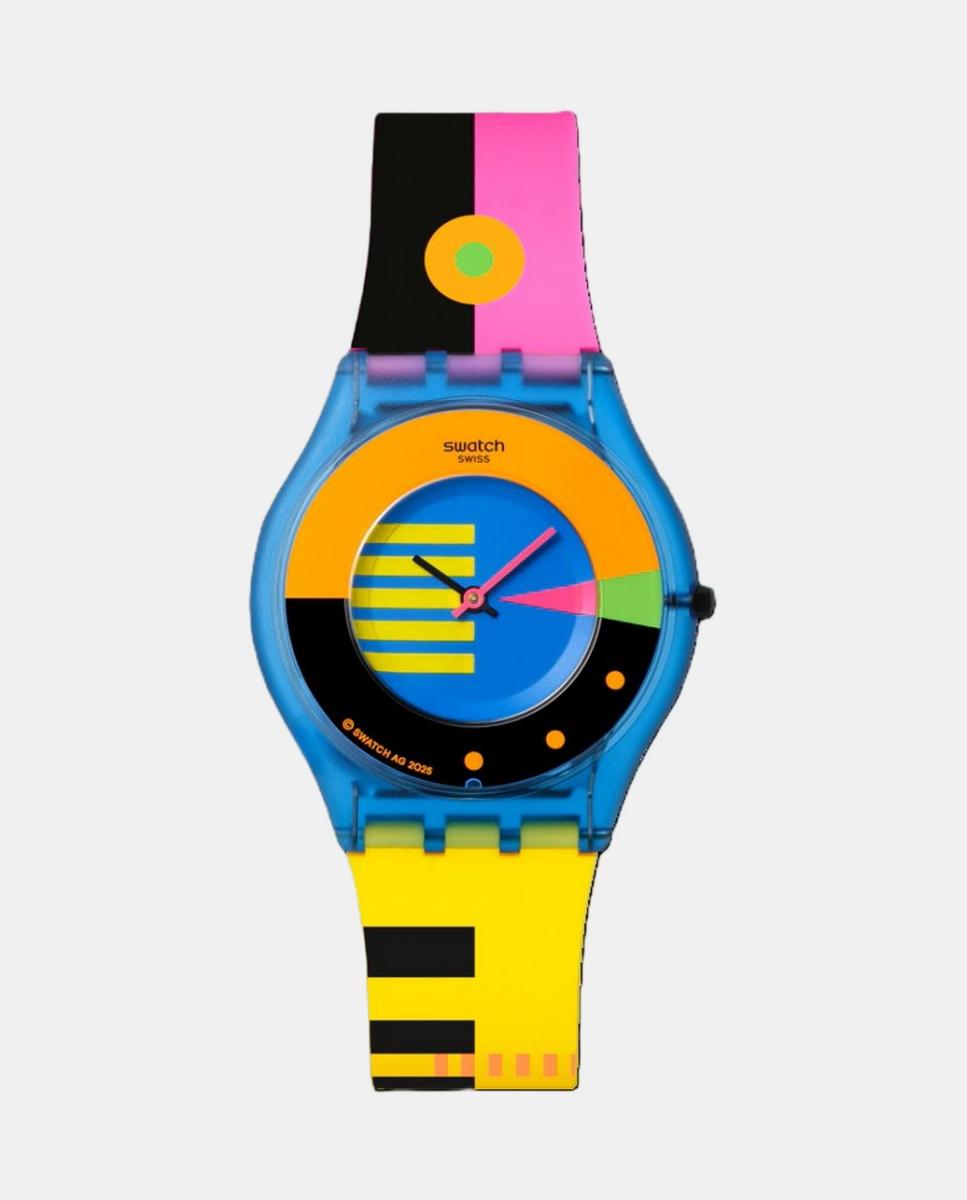 Relógio Neon SS08S101 de Silicone - Azul Azul-1