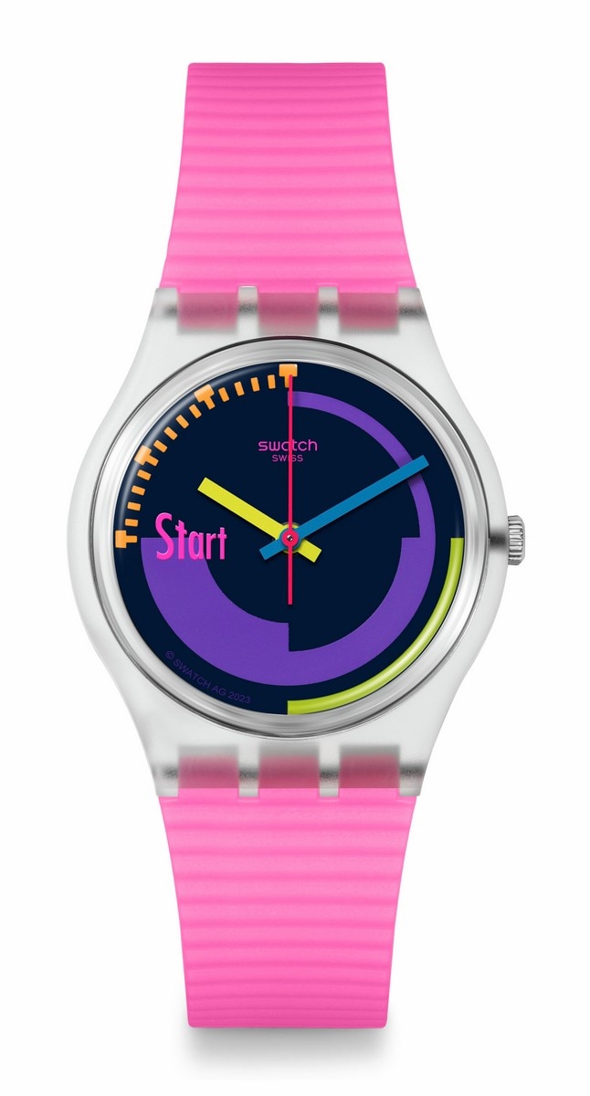 Relógio Unissexo Swatch Neon Pink Podium Pay! 1