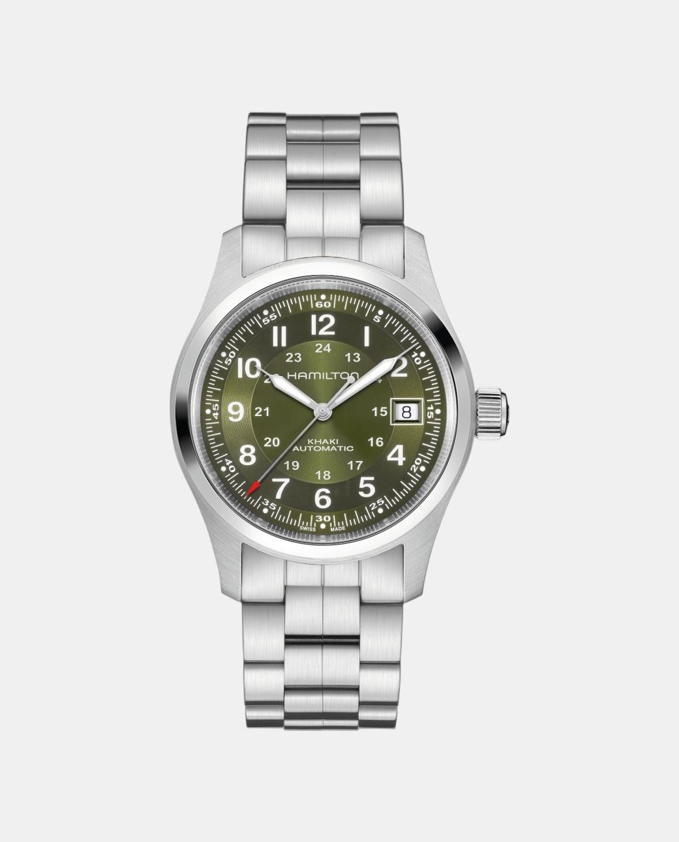 Imagem 0 de Relógio Homem, Automático, mostrador verde, bracelete em aço