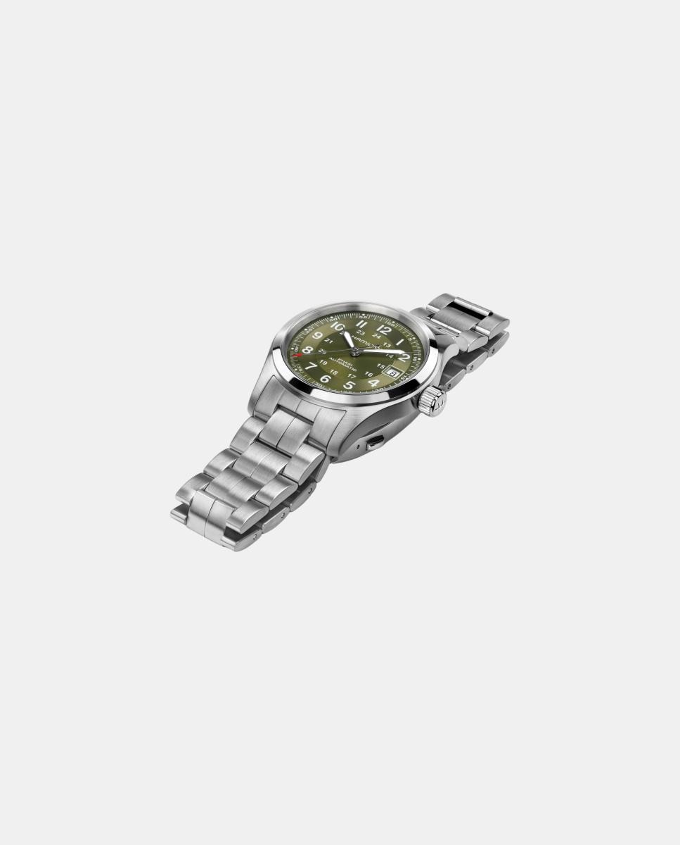 Relógio Homem, Automático, mostrador verde, bracelete em aço 3