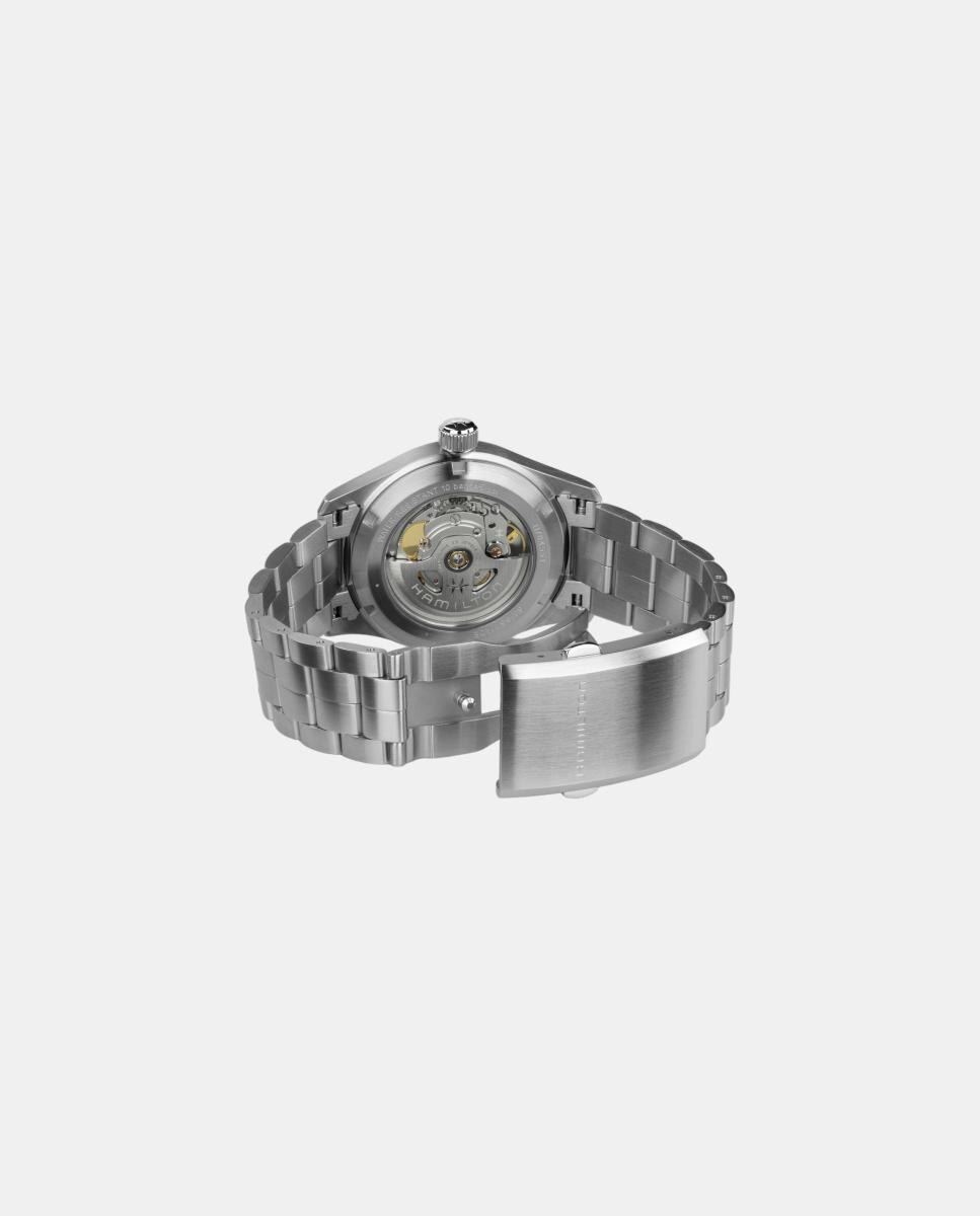 Relógio Homem, Automático, mostrador verde, bracelete em aço 5