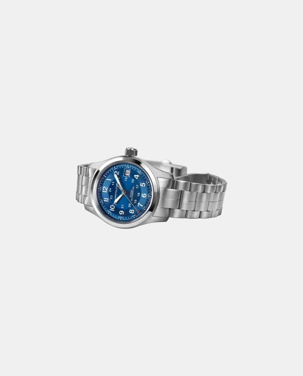 Relógio Homem, Automático, mostrador azul, bracelete em aço 2