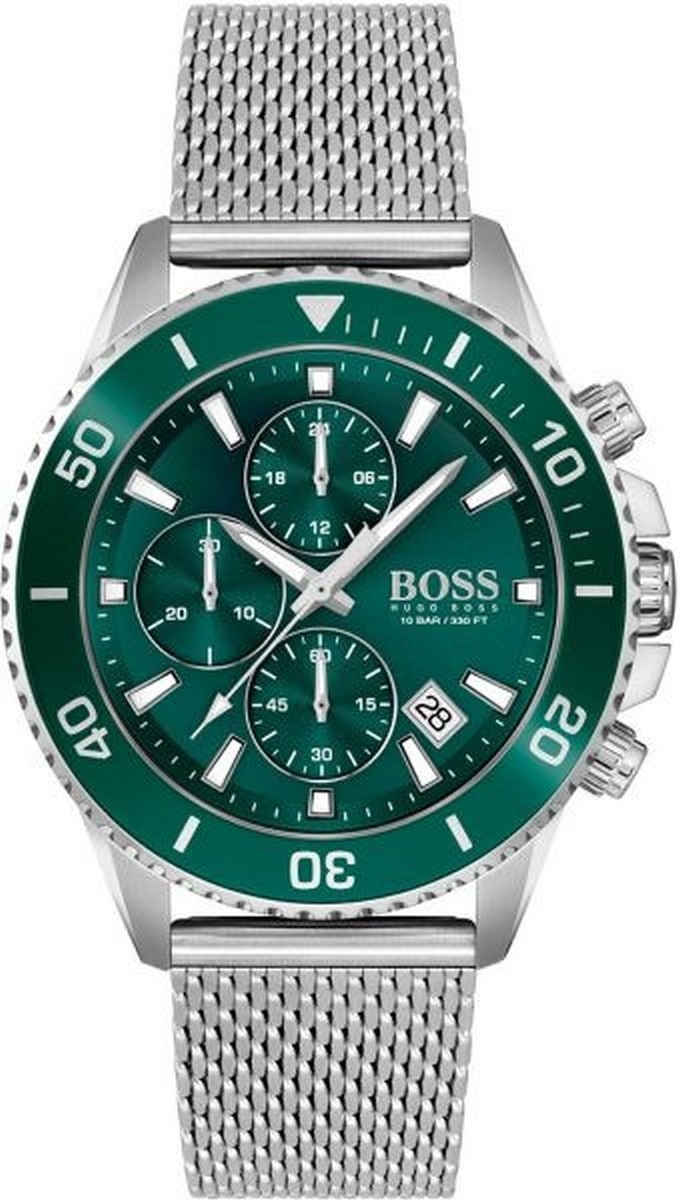 Relógio Admiral em Aço Cinzento/Verde-1