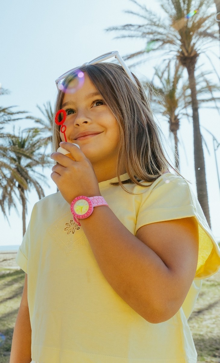 Relógio infantil Pink Splash Rosa-3