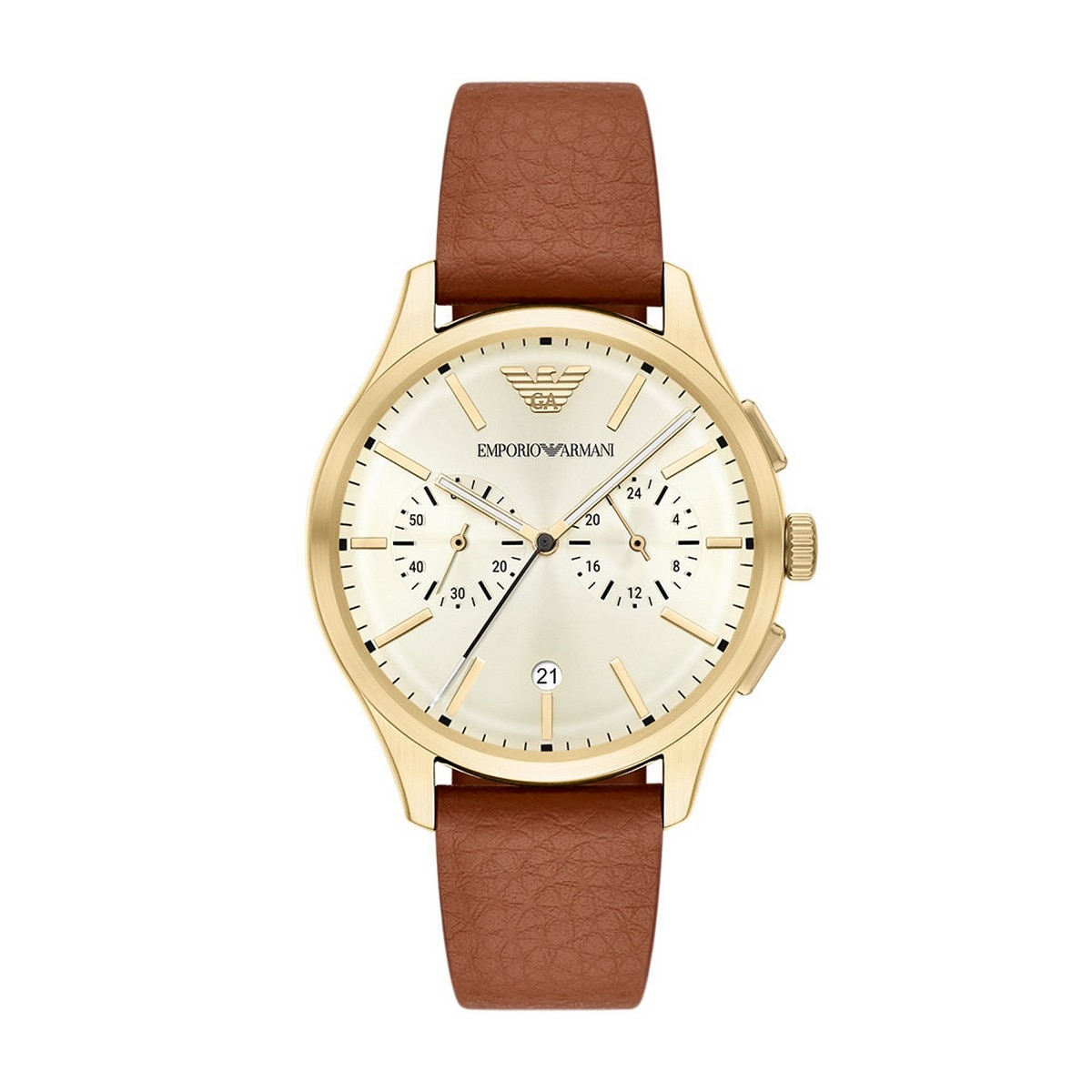 Relógio AR11714 em Pele - Creme Creme-1