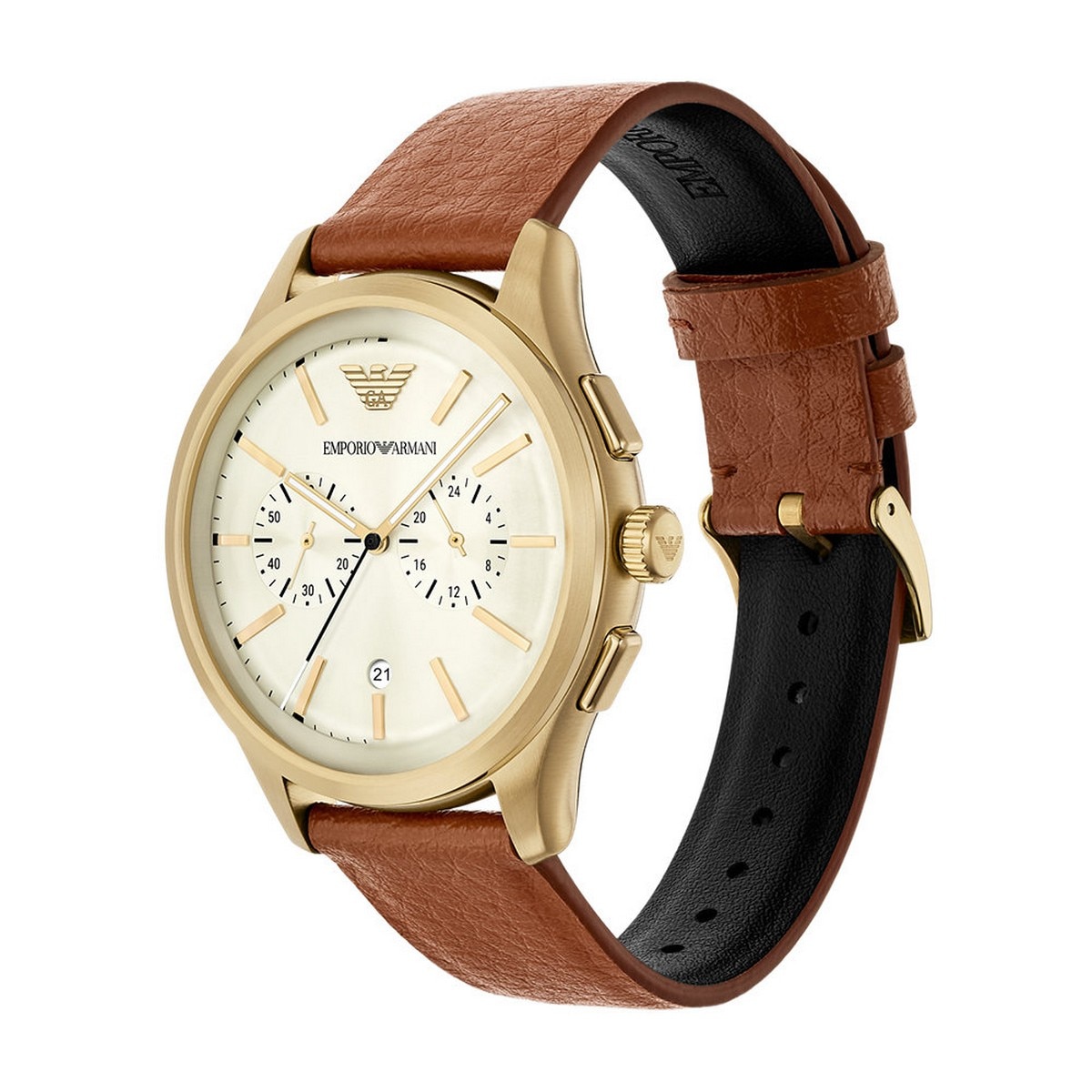 Relógio AR11714 em Pele - Creme Creme-2