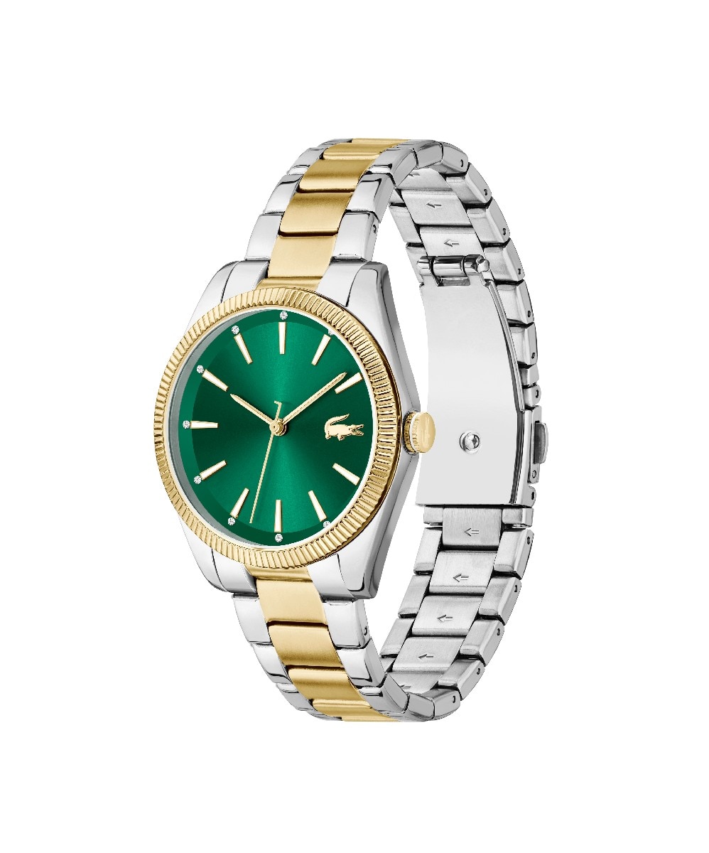 Imagem 0 de Relógio Capucine em Aço com Mostrador - Bicolor/Verde Escuro