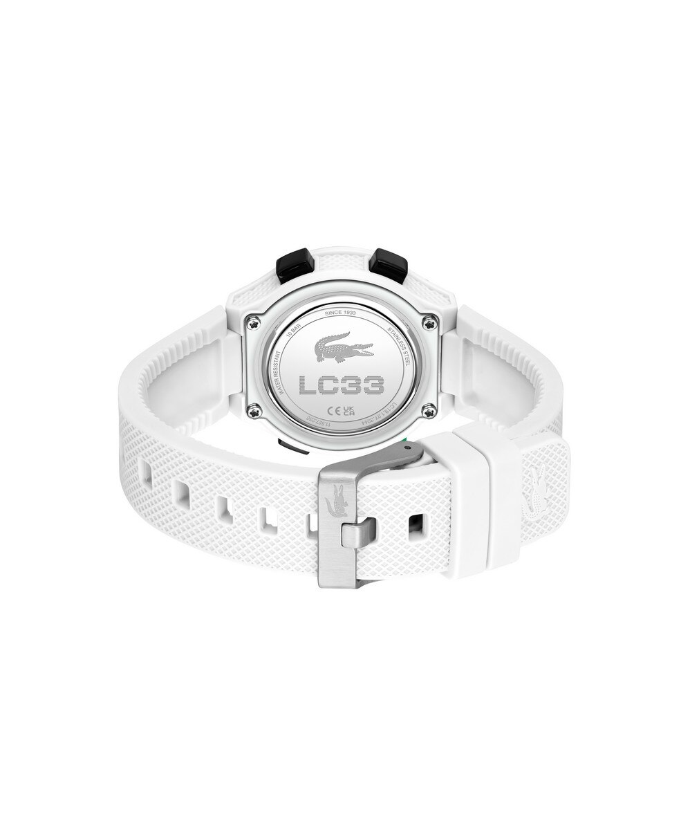 Relógio Infantil LC33 de Silicone - Branco Verde-4