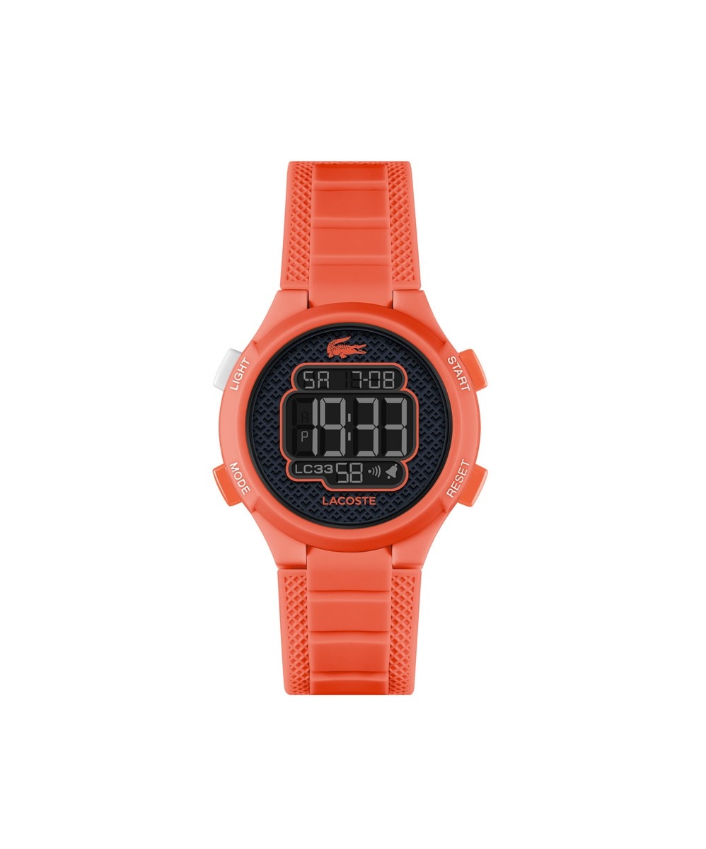 Relógio Infantil LC33 de Silicone - Rosa Preto-1