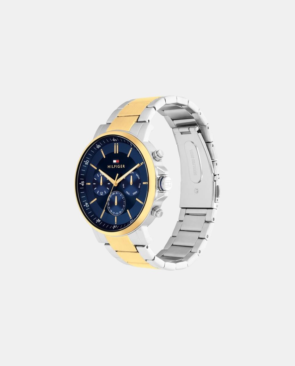 Relógio Multifunções Aço Bicolor 2