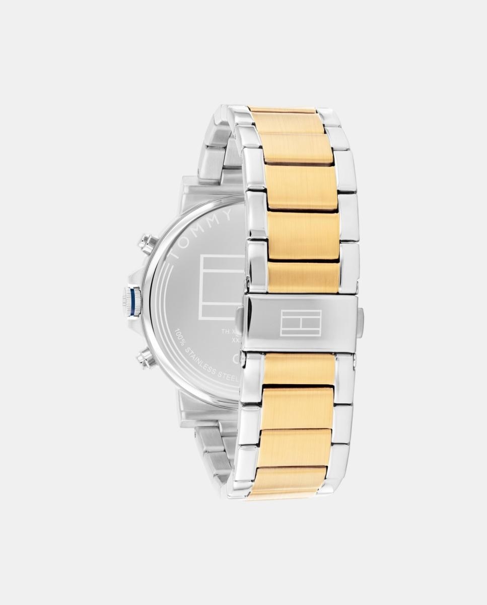 Relógio Multifunções Aço Bicolor 3