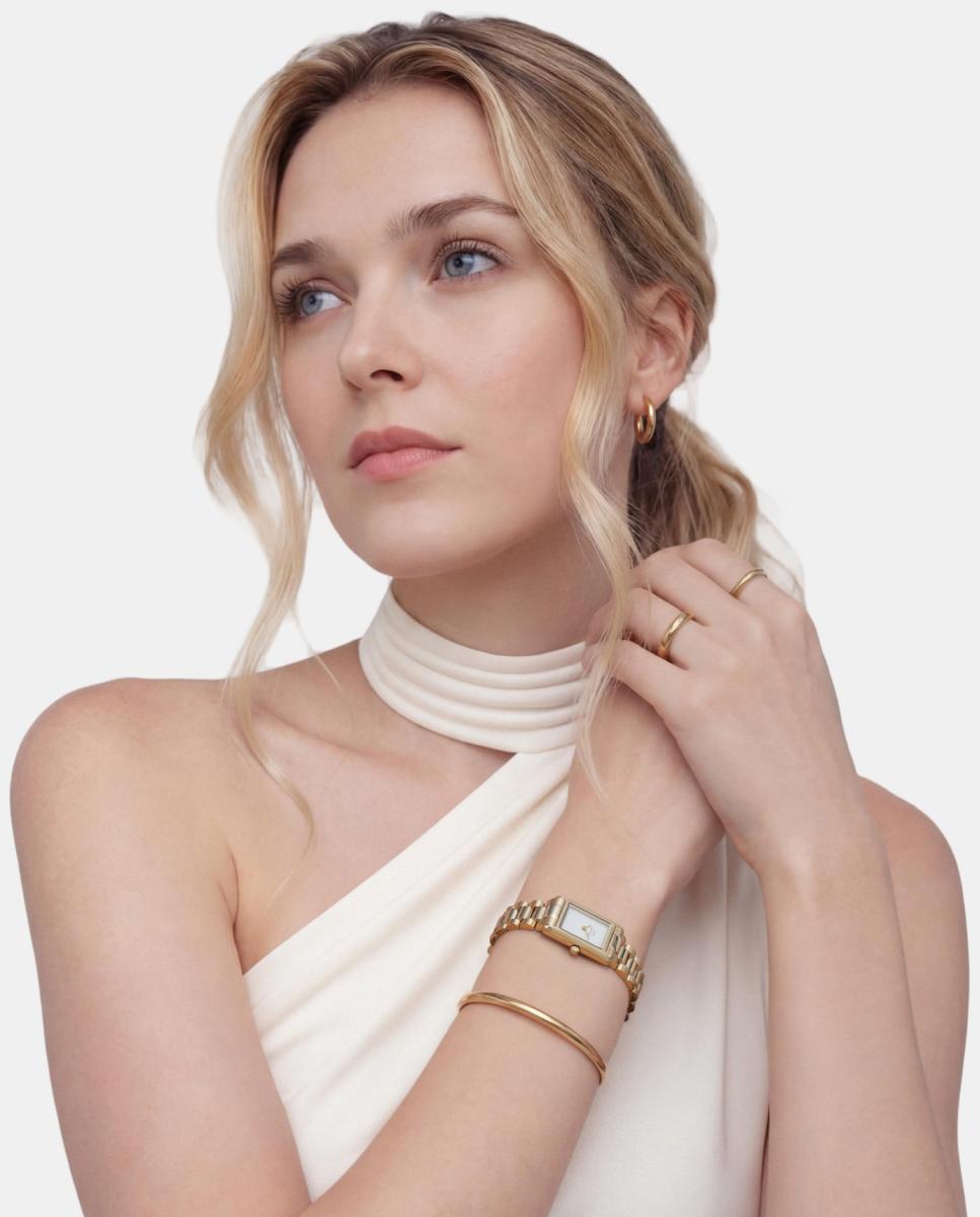 Relógio Bound Mini 3-Link Dourado-5