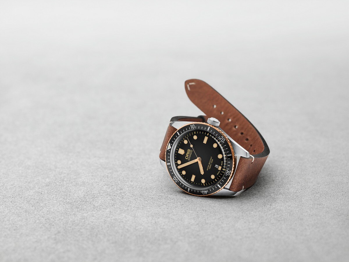 Relógio Divers Sixty-Five em Aço e bronze 3
