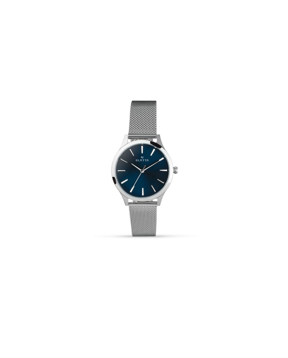 Relógio ELETTA Aço 34, Azul, Brac Mesh 1