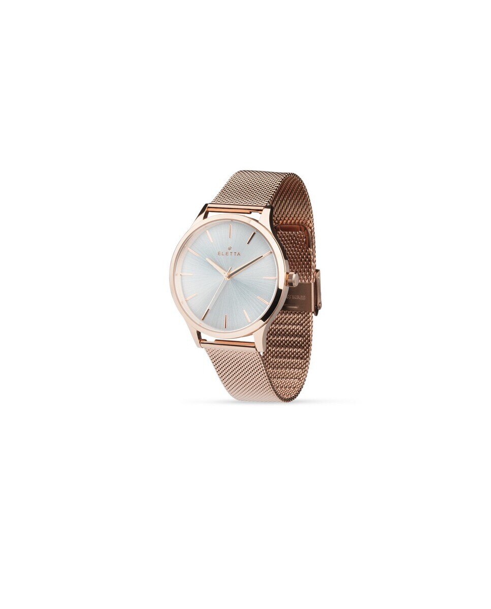Relógio ELETTA Rosa 41, Branco, Mesh Rosa 2