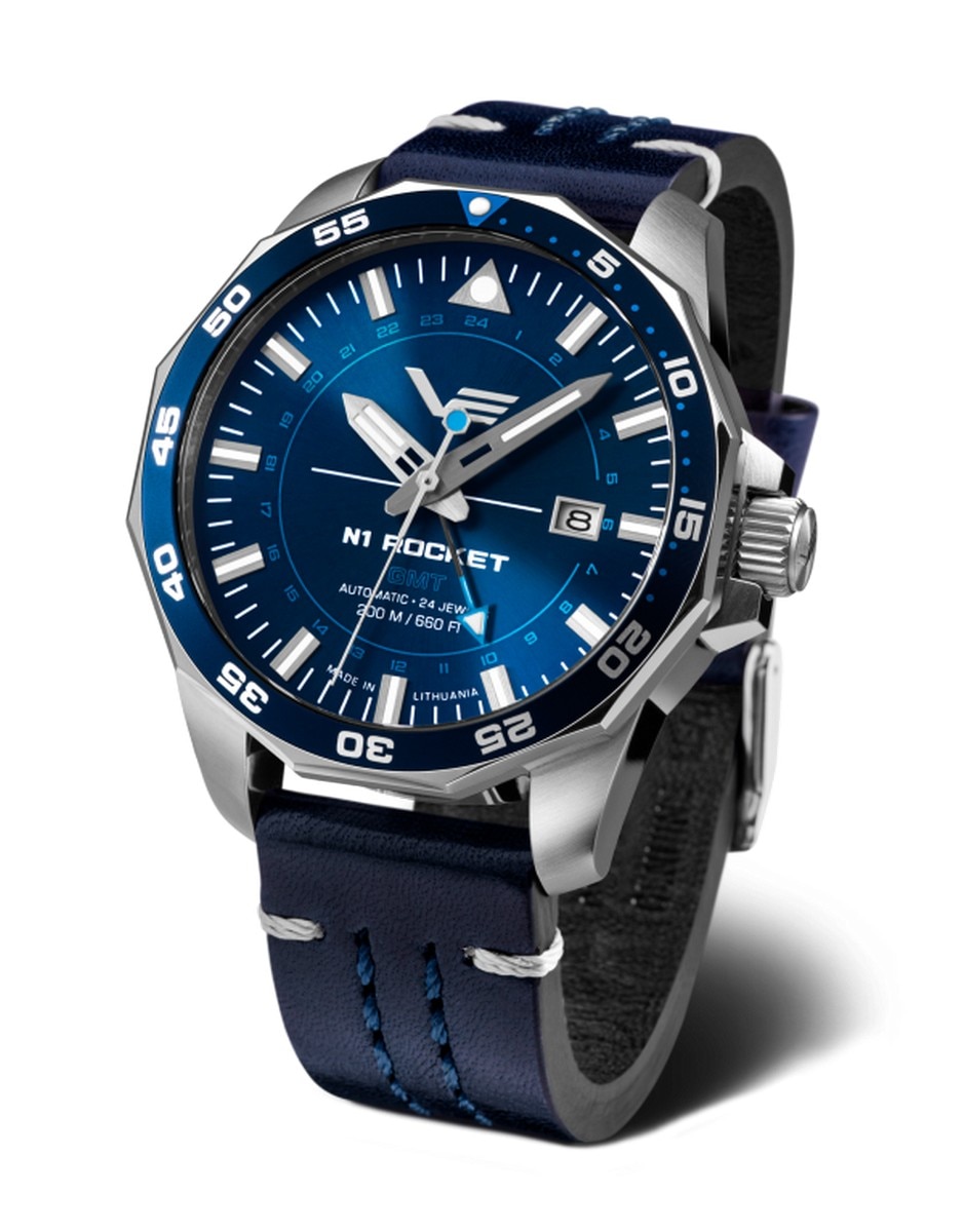 Relógio Vostok Europe N-1 Rocket GMT NH34-225A712 1