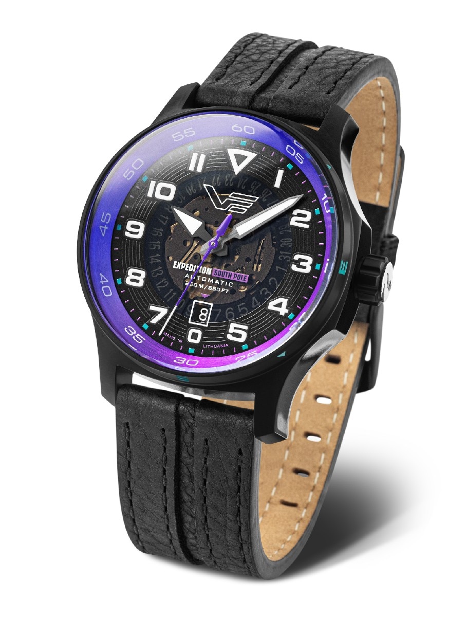 Relógio Vostok Europe Expedition South Pole Automatico YN55-592C760 Preto / Azul-1