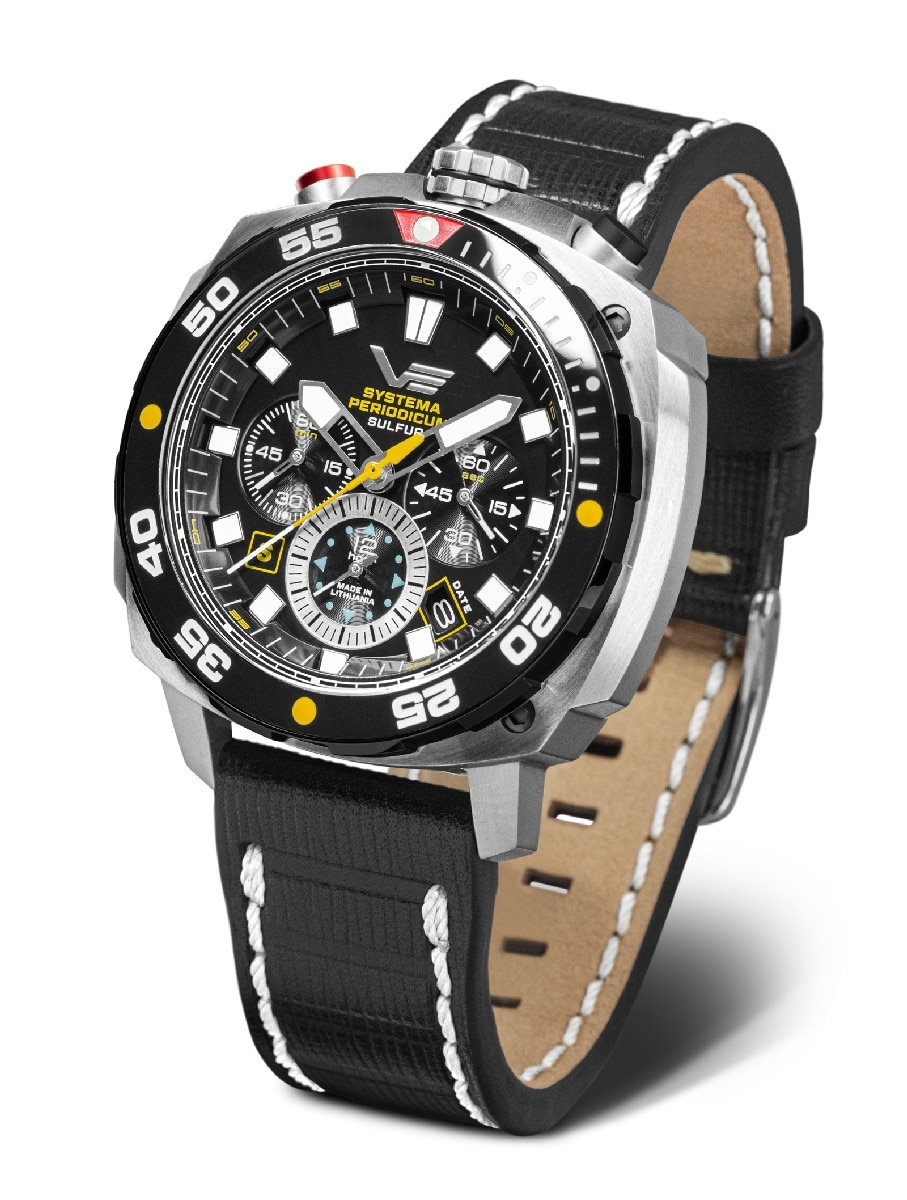Relogio Vostok Europe Systema Periodicum Sulfur VK67-650E725 Preto-1