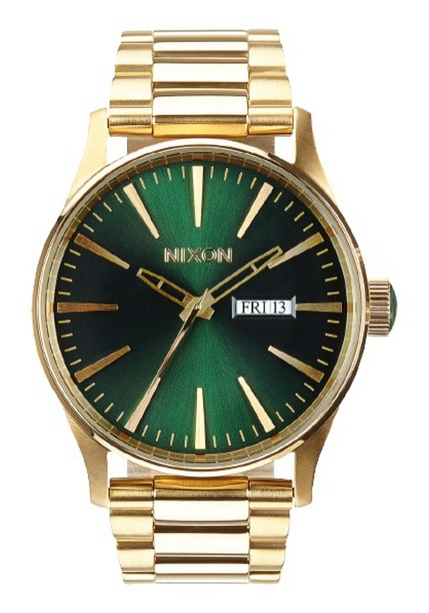 Imagem 0 de Relógio Nixon Sentry SS Bracelete Aço - Dourado e Verde