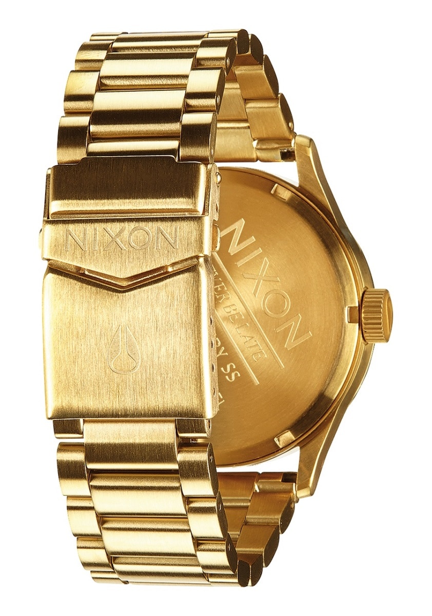 Relógio Nixon Sentry SS Bracelete Aço - Dourado e Verde Verde-3