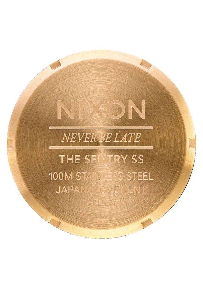 Relógio Nixon Sentry SS Bracelete Aço - Dourado e Verde Verde-4