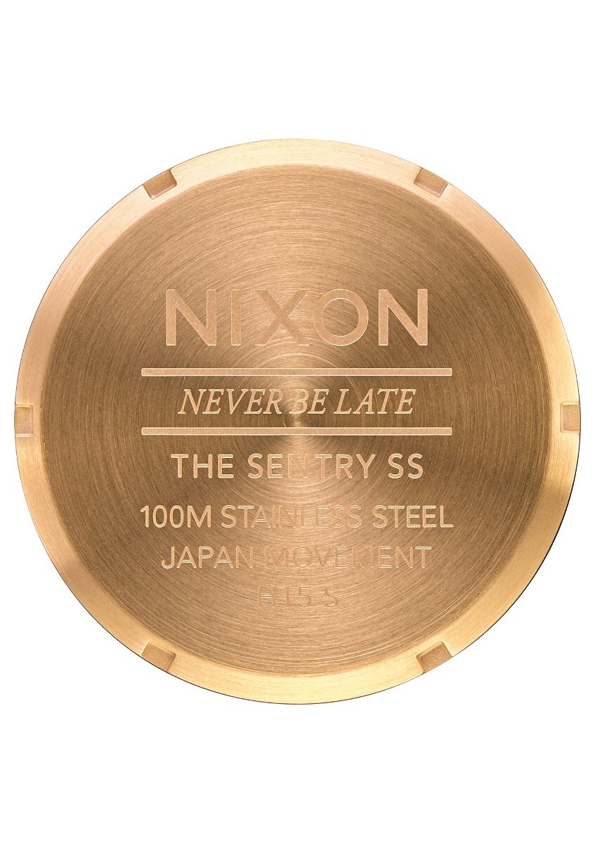 Relógio Nixon Sentry SS Bracelete Aço - Dourado e Preto Ouro-4