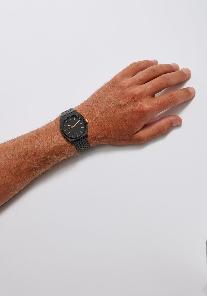 Relógio Nixon Time Teller Bracelete Aço - Preto Preto mate-5