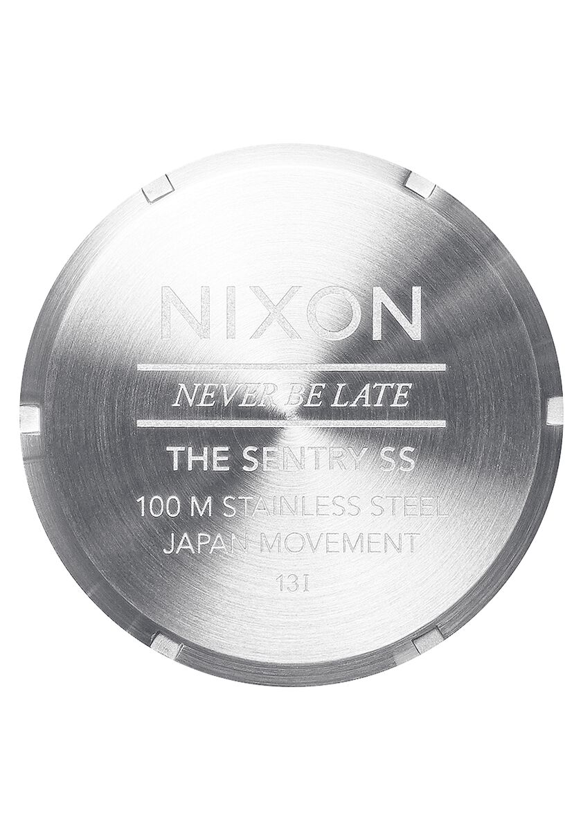 Relógio Nixon Sentry SS Bracelete Aço - Prateado e Preto Silver / Preto-4