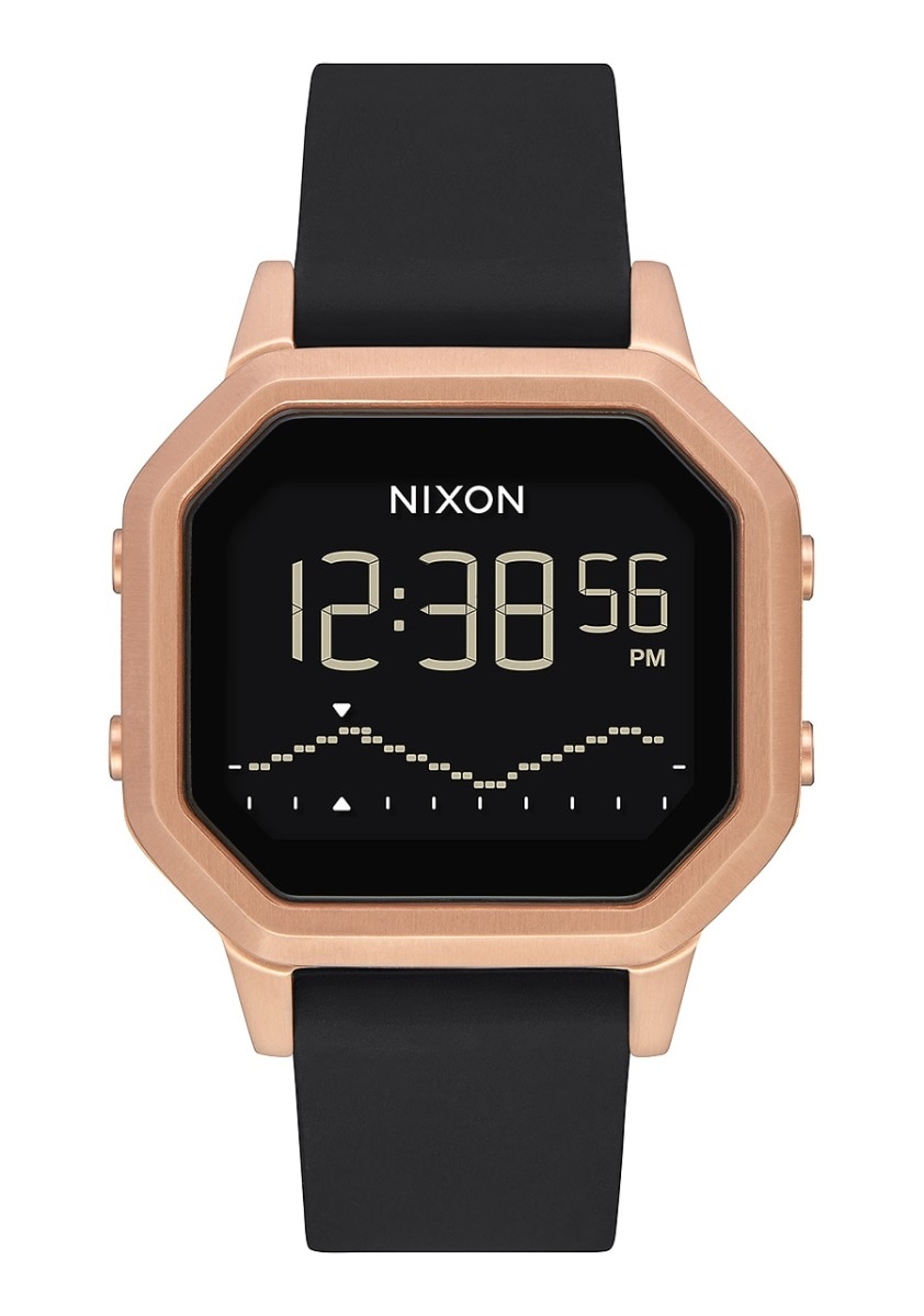 Imagem 0 de Relógio Nixon Siren SS Bracelete Borracha - Preto e Dourado