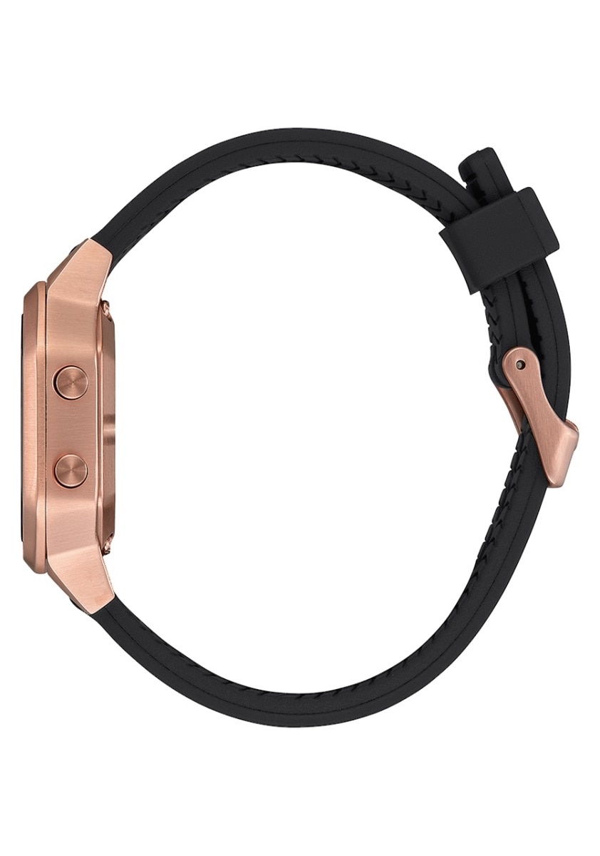 Relógio Nixon Siren SS Bracelete Borracha - Preto e Dourado Ouro-2