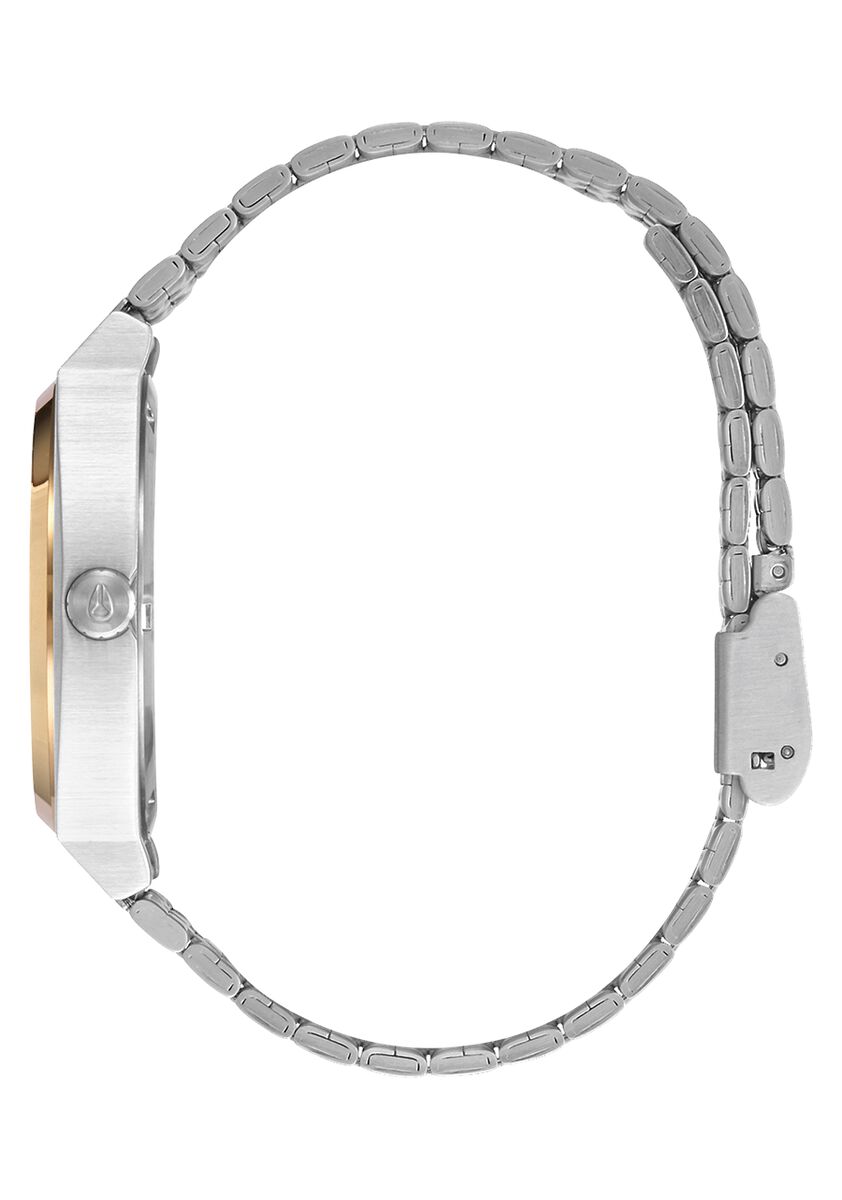 Relógio Nixon Time Teller Bracelete Aço - Prateado e Dourado Ouro-2