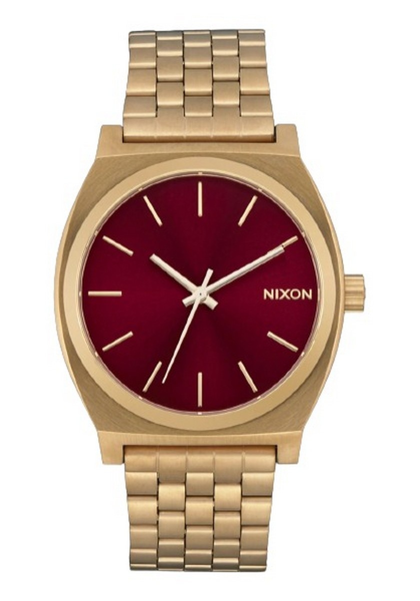 Relógio Time Teller Gold / Oxblood Sunray Nixon 1
