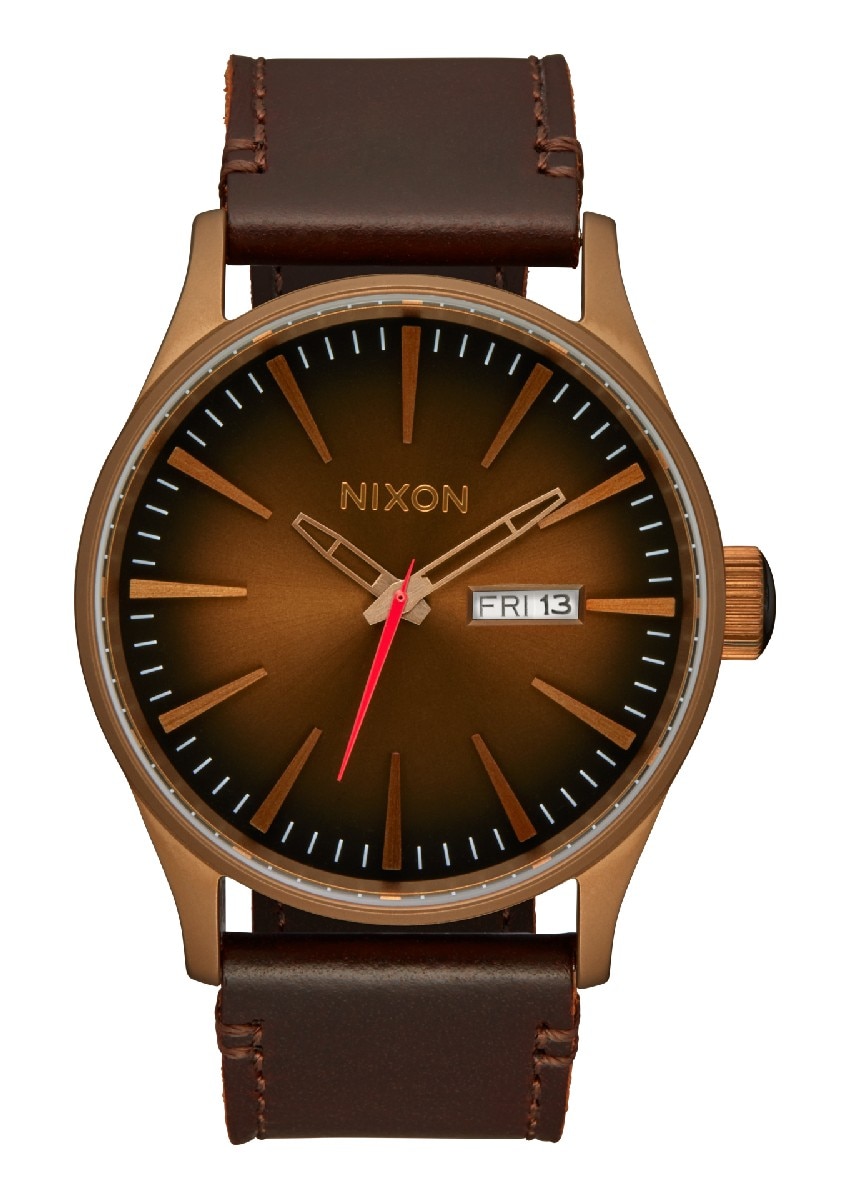Relógio Sentry Leather- Bronze/Preto Bronze-1