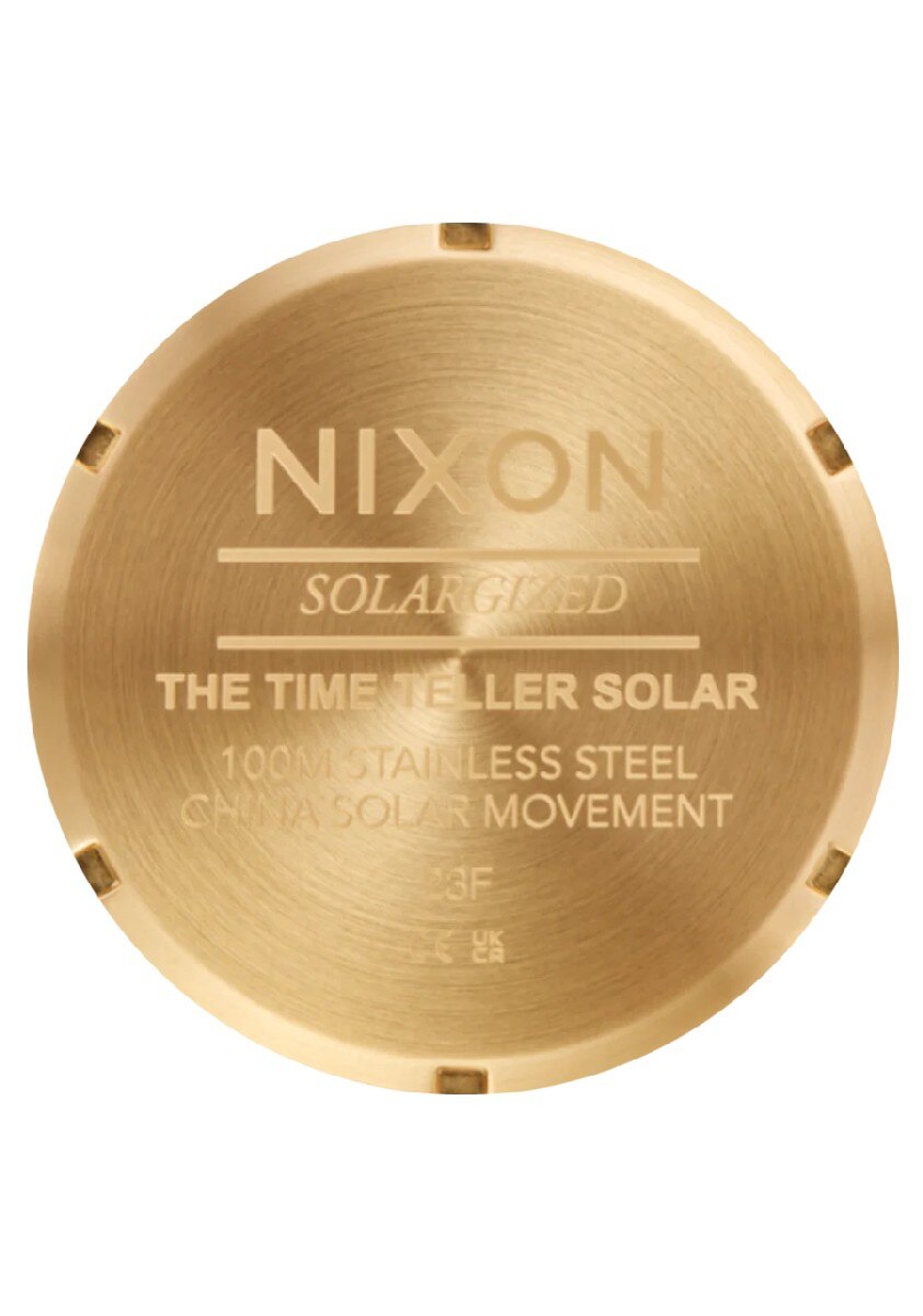 Relógio Time Teller Solar - Gold/Black Gold-5