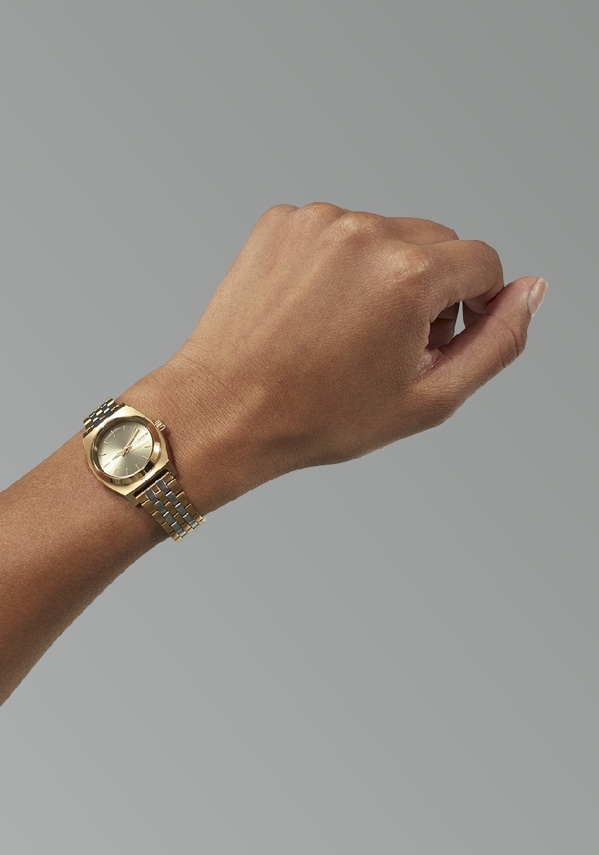 Relógio Small Time Teller Gold-5