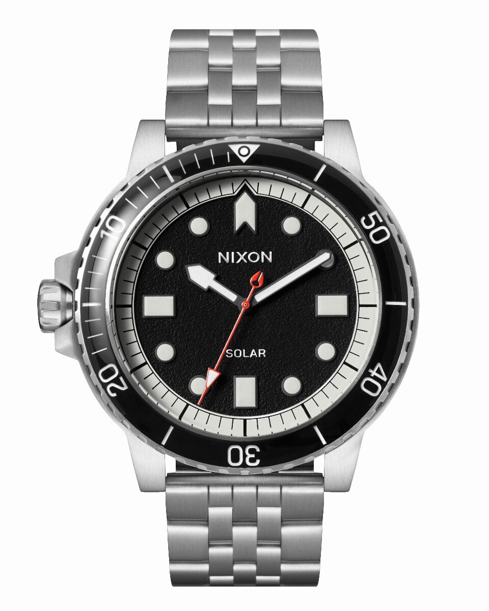 Relógio Nixon Stinger 44 Bracelete Aço - Prateado/Preto/Branco Prateado-1
