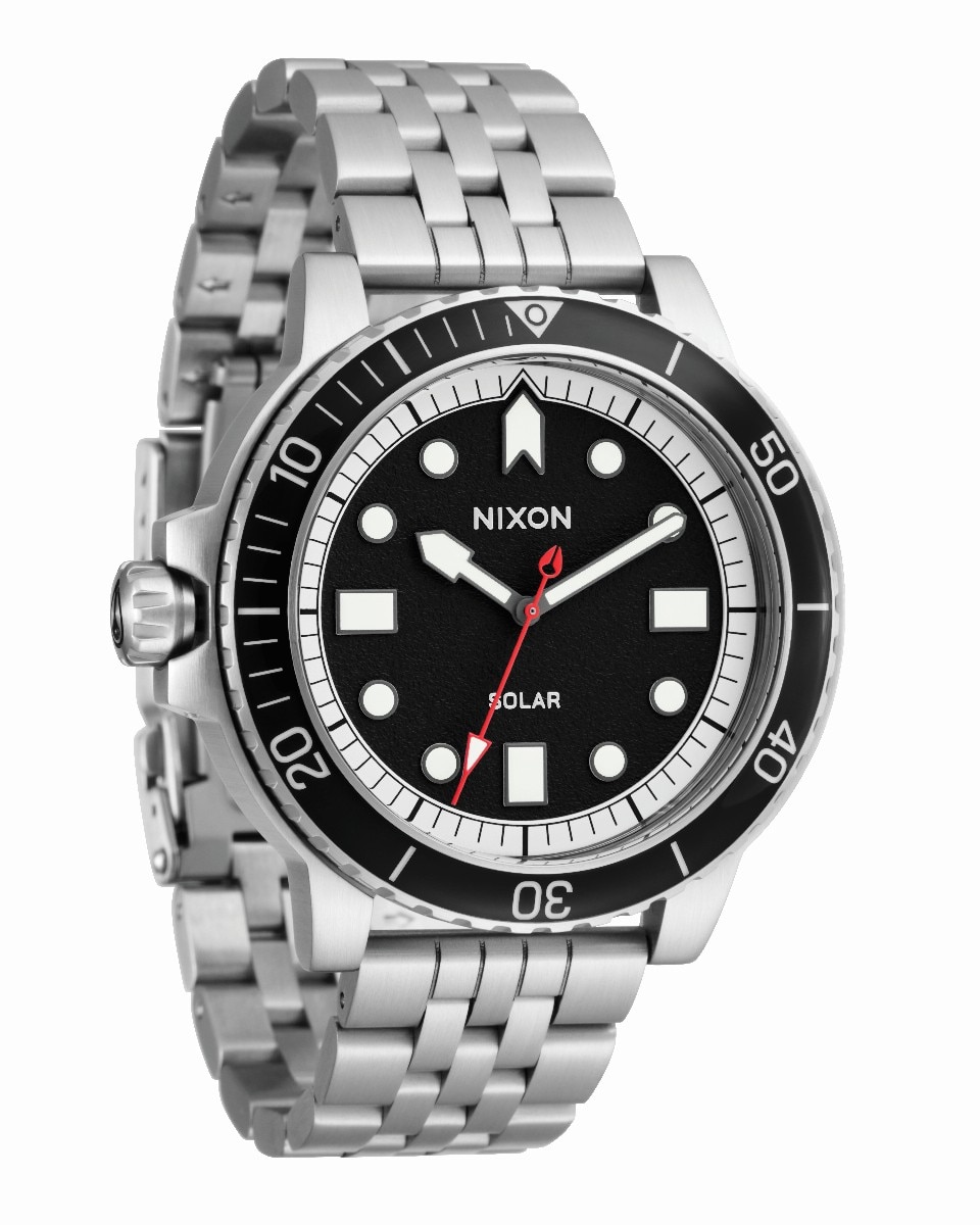 Relógio Nixon Stinger 44 Bracelete Aço - Prateado/Preto/Branco Prateado-2