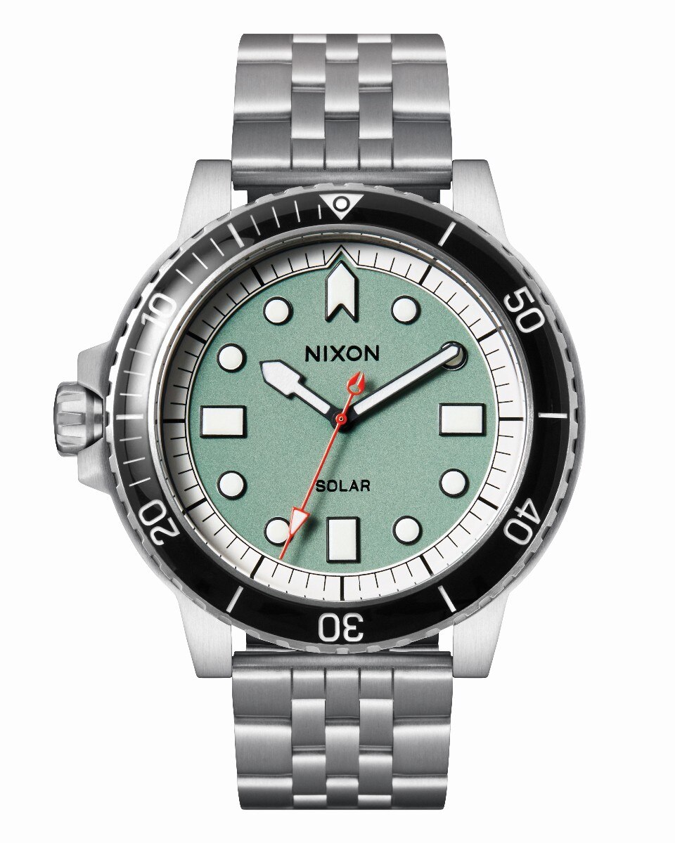 Imagem 0 de Relógio Nixon Stinger 44 Bracelete Aço - Prateado/Jade/Branco