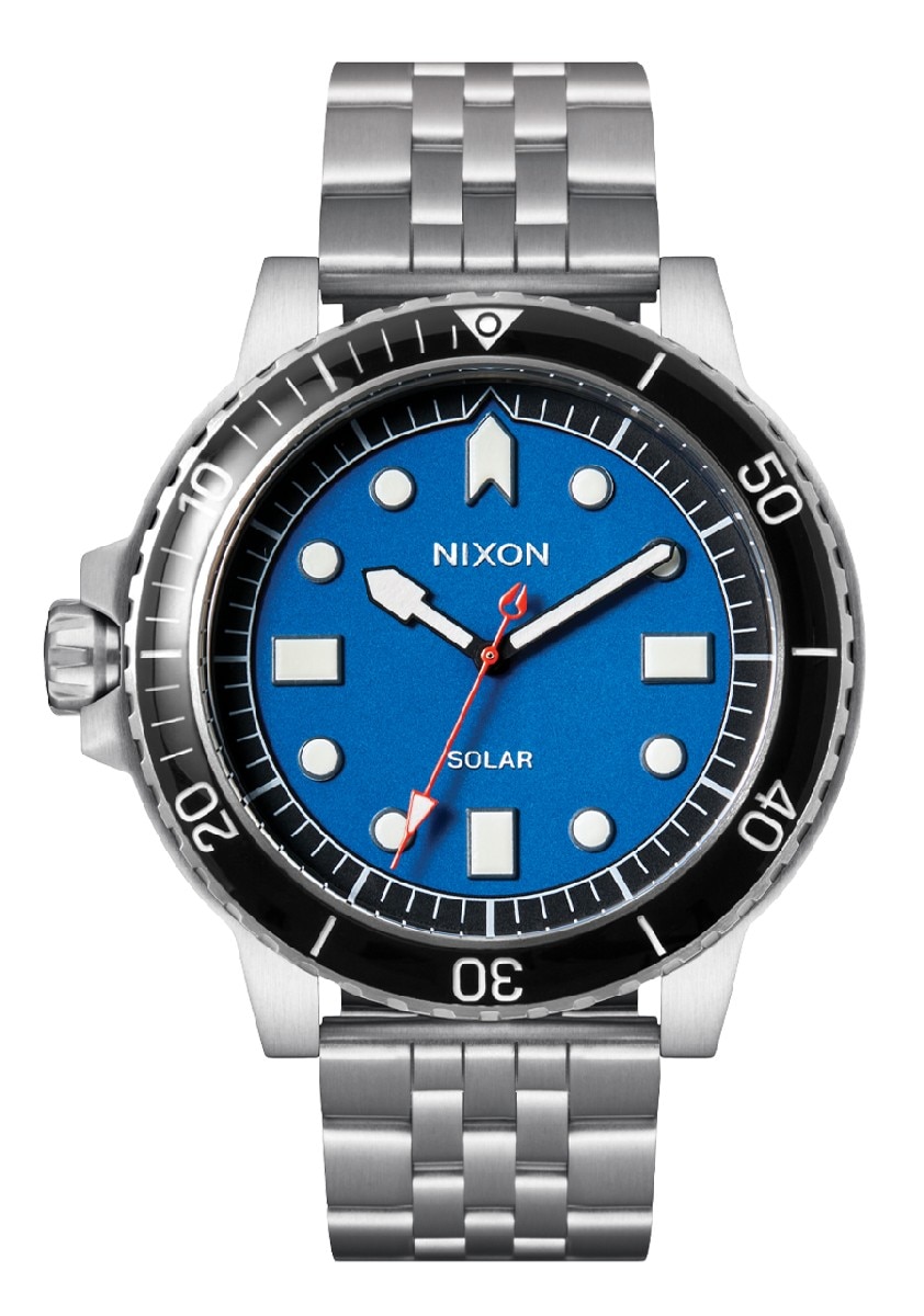 Imagem 0 de Relógio Nixon Stinger 44 Bracelete Aço - Prateado/Azul/Preto