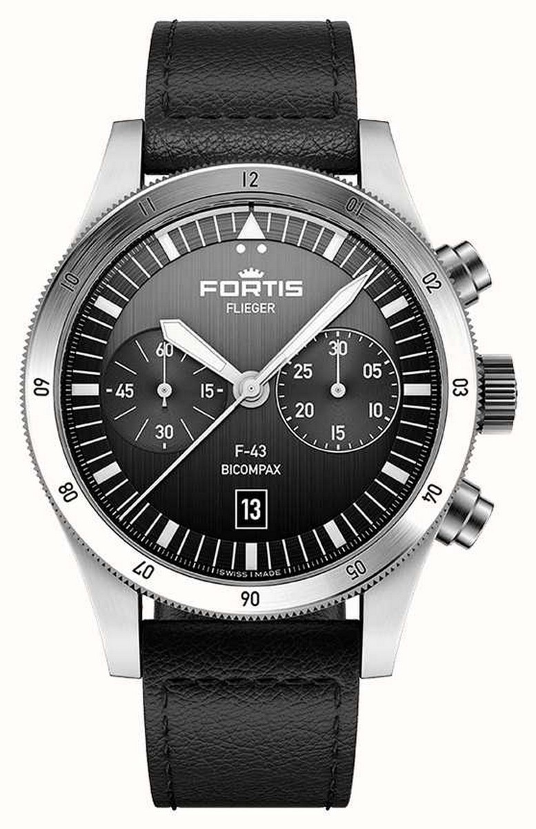 Relógio Flieger F-43 Bicompax Black 1